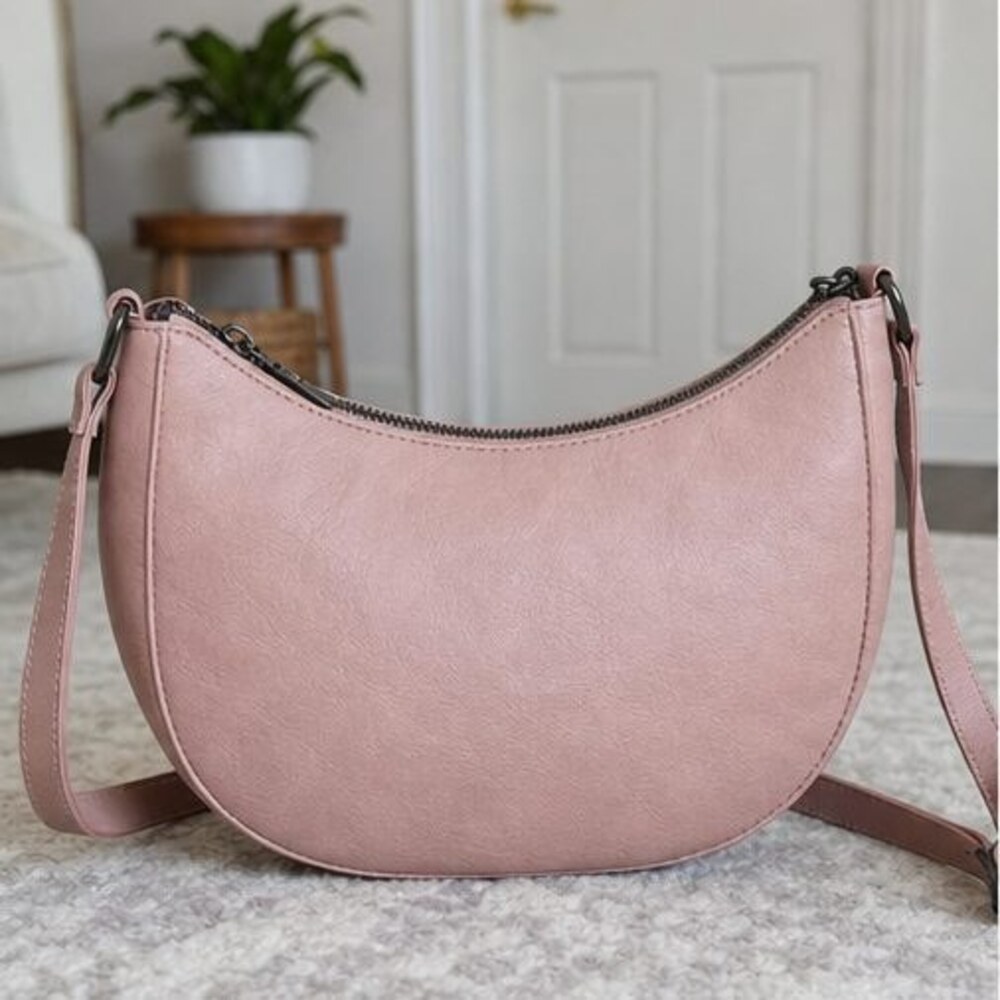 Navy Pebbled Crossbody Bag